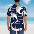thumbnail image 3 of Lsque Angry Shark pattern Hawaiian Shirt for Men, Unisex Summer Beach Casual Short Sleeve Button Down Shirts-3X-Large, 3 of 9