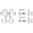 thumbnail image 4 of Design House 780981 Pro Tulip Deadbolt and Entry Door Knob, Polished Brass, 4 of 11