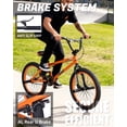 thumbnail image 6 of Vollsch Freestyle BMX Bikes 20 Inch Kids Bicycle for 8-15 Years Old Teens, Boys, Girls, Beginner-Lever Riders, Orange, 6 of 8