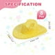 thumbnail image 2 of Sombreros de vaquero mini Uxcell, 8 Pcs Sombrero vaquero occidental en miniatura para manualidades, decoración de fiestas, estilo brillante, amarillo, 2 of 5