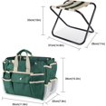 thumbnail image 4 of Taburete de herramientas de jardín, taburete de herramientas de jardín plegable con bolsa de almacenamiento desmontable, regalos de jardín para mujeres, padres, jardineros, 40*30*34cm. Afortunado Sencillez, 4 of 5