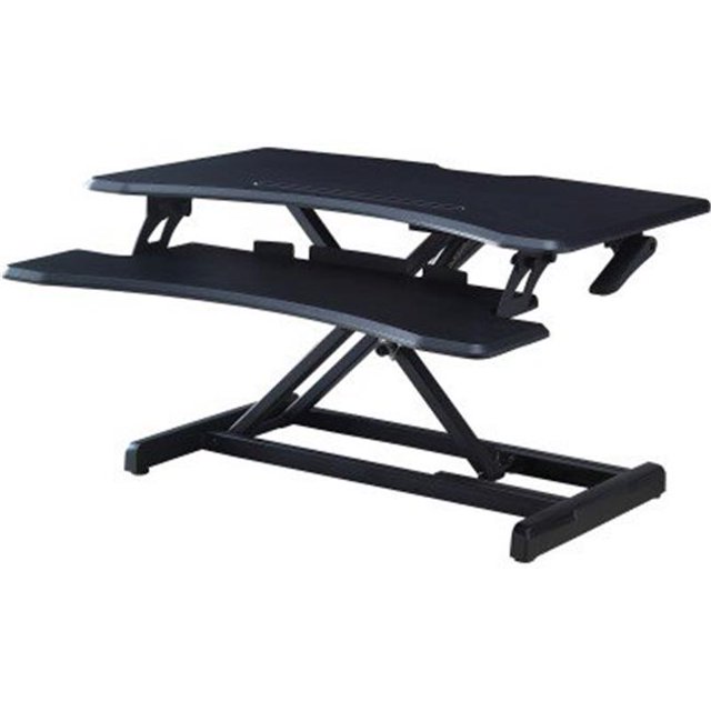 Lorell LLR99539 X-Type Slim Desk Riser, Black