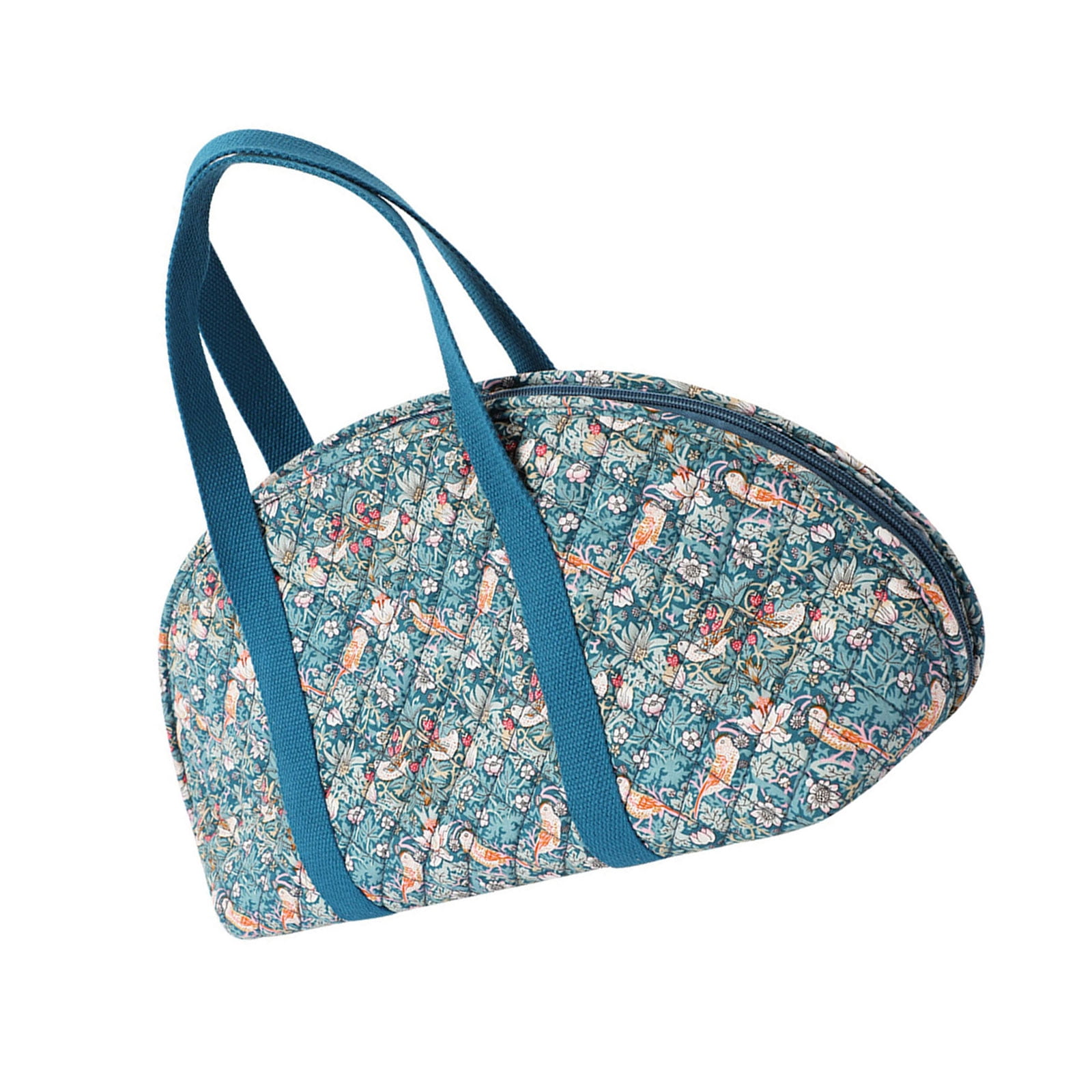 Travel Crochet Craft Project Bag for Crochet Hook and Knitting Accessories Knitting Bag Yarn Bag with Top Handle