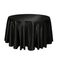 thumbnail image 2 of 47.24 Inch Round Satin Tablecloth, Round Table Linens, Soft, Waterproof & Reusable Table Cover, 2 of 6