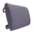 thumbnail image 1 of Checkered Lumbar Pillow, Celtic Tartan Irish Culture Scotland Country Antique Tradition Tile, Soft Back Cushion Office Chairs with Adjustable Straps, 14" x 13", Violet Pale Blue Salmon, by Ambesonne, 1 of 7