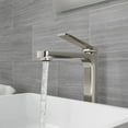 thumbnail image 3 of ANZZI Single Handle Single Hole Bathroom Vessel Sink Faucet With Pop-up Drain in Brushed Nickel, 3 of 8