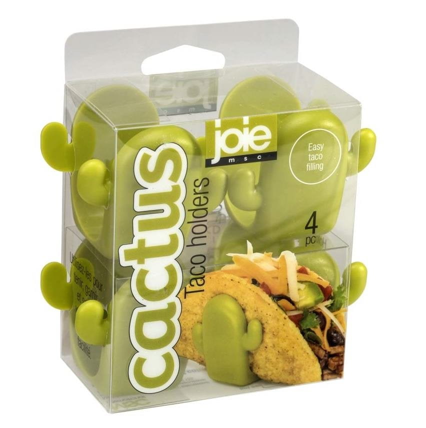 Joie Cactus-Shaped Easy-Filling Taco Shell Holder Stands - 4 Pack