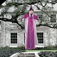 thumbnail image 3 of Shoreew 6 FT Halloween Flying Witch Decor Animated Hovering Witch with Scary Sound And Light-up Eyes for Outdoor Garden Yard Lawn Decoration, 3 of 7