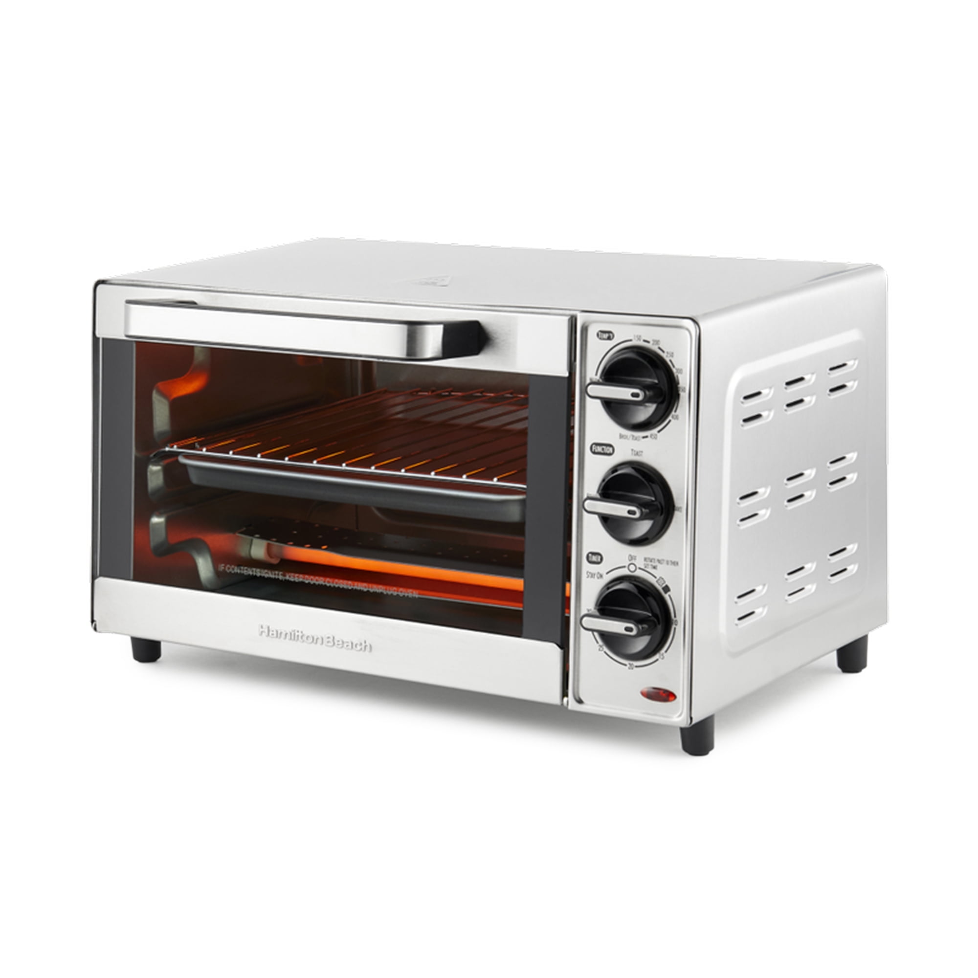 Hamilton Beach Sure Crisp Air Fryer Toaster Oven 6 Slice Capacity Stainless Steel