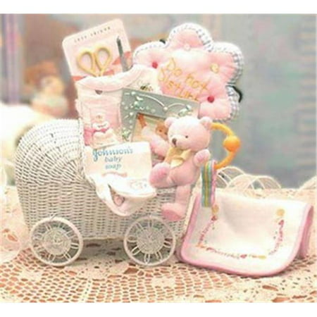 Bundle of Joy New Baby Basket- Medium Pink