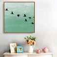 thumbnail image 2 of IDEA4WALL Framed Canvas Wall Art Flying Birds in the Colorful Sky, 2 of 4