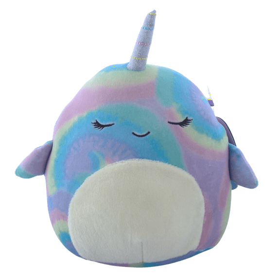 Squishmallows Official Kellytoys Plush 7.5 Inch Ter The Narwhal Super Soft Animal Plush Stuffed Toy