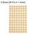 thumbnail image 3 of Uxcell 5 Sheets/480Pcs Screw Hole Stickers, 15mm Khaki Self-Adhesive Screw Cover Sticker, 3 of 6