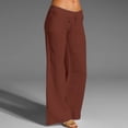 thumbnail image 2 of Fulijie Womens Pants,Womens Wide Leg Palazzo Pants High Waisted Lounge Pant Smocked Pleated Loose Fit Casual Trousers, 2 of 6