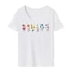 thumbnail image 1 of Camiseta de mujer con cuello redondo, ropa de cuello redondo, tops suaves de verano para el día a día M, 1 of 7