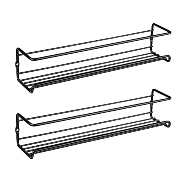 BotaniNest Punch Wall Mounted Rack Multilayer Kitchen Seasoning Organizer Storage Shelf Holder