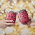thumbnail image 2 of Halloween Pattern 12oz Stainless Steel Insulated Wine Tumbler with Lid and Straw – Double Wall Vacuum Mug for Hot & Cold Drinks, 304 Steel Interior, Sweat-Free Design. Trick or Treat !, 2 of 5