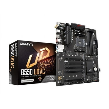GIGABYTE Ultra Durable B550 UD AC Desktop Motherboard, AMD B550 Chipset, Socket AM4, ATX