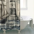thumbnail image 2 of Nautical Sailboat Anchor Coastal Shower Curtains,Farmhouse Shower Curtains for Bathroom, Bath Shower Curtain Sets Waterproof Fabric Decor 72×72inch, 2 of 4