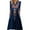 Blue, variant on Taylonsss Women's V-neck Pocket Bohemian Printed 3/4 Sleeve Dress Women