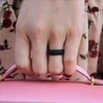 thumbnail image 4 of 2X 5,7 mm Popular para Hombres y Mujeres Anillos de Silicona Geniales Anillo de Bodas de Silicona Ambiental Deportes Al Aire Libre RingX2 6, 4 of 5
