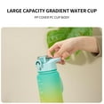 thumbnail image 6 of 1L Water Bottle Gradient Color Big Water Bottle with Straw Reusable Water Bottle Motivational Water Bottle with Time Marker for Fitness, Gym, Camping, Outdoor Sports, 6 of 7