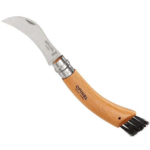 Opinel Beechwood Handle Mushroom Knife, 8 cm Blade
