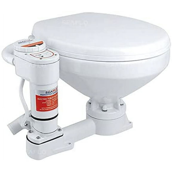 Seaflo 12V Electric Twist Flush Marine Toilet Large Size