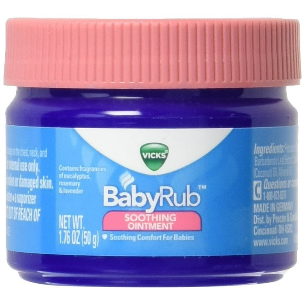 Vicks BabyRub, Chest Rub Ointment, Safe Cough Relief from The Makers of