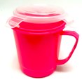 thumbnail image 3 of 2 Pc Microwaveable Plastic Food Container Bowl Lunch Soup Handle With Lid 1777ml, 3 of 6