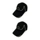 thumbnail image 1 of Guardurnaity Sombrero de Hip Hop con estilo, comodidad informal con protección solar, gorra de béisbol de algodón fácil de usar, sombreros para Negro Ajustable 2Conjunto, 1 of 6