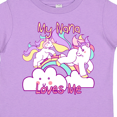 thumbnail image 4 of Inktastic My Nana Loves Me Unicorn Girls Toddler T-Shirt, 4 of 5