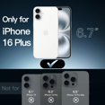 thumbnail image 2 of JETech Magnetic Case for iPhone 16 Plus 6.7-Inch Compatible with MagSafe, Shockproof Phone Bumper Cover, Anti-Scratch Clear Back (Clear), 2 of 6