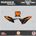 thumbnail image 3 of Kalair GFX Graphics Kit for KTM Motorcross 2-Stroke 125SX,250SX and 300SX (2023) Rugged Series, 3 of 5