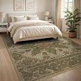 thumbnail image 3 of ODIKA 8'x10' Washable Area Rug Forest Terracotta Bold Geometric Decorative Border Sage Alfombra for Living Room, Under Sectional, Family , Durable, Non-Slip, 3 of 7