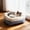 Blue, variant on Durable Washable Pet Bed - Winter Fluffy Cat Small Dog Nest, Soft Warm Plush Fleece, Non-Slip Bottom Comfortable Sleeping Mat, Green