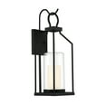 thumbnail image 4 of Hamilton 1-Light Outdoor Wall Lantern in Matte Black, 4 of 5