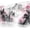 Cherry Blossom, variant on Hexagon Honeycomb Large Mouse Pad,Gaming Keyboard Desk Pad,Extended Mouse Mat Non-Slip Rubber Base with Stitched Edges for Office Game Home XL 31.5"x11.8"