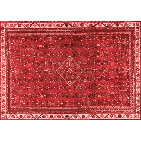 Ahgly Company Indoor Rectangle Persian Red Traditional Area Rugs, 8' x 10'