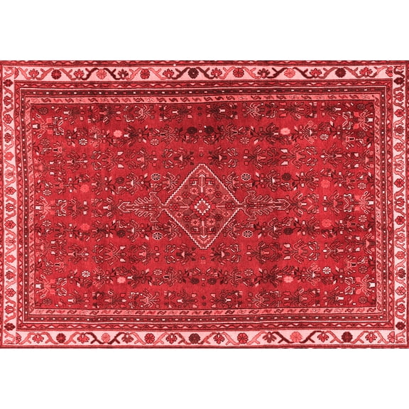 Ahgly Company Indoor Rectangle Persian Red Traditional Area Rugs, 5' x 7'