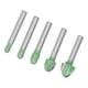 thumbnail image 4 of 5 brocas para fresadora de punta redonda de 2 flautas de acero de tungsteno, herramientas de corte para carpintería CNC, 4 of 14