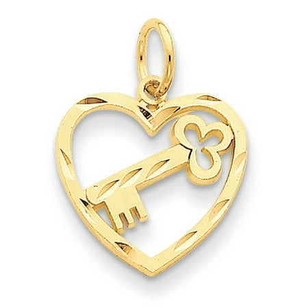 Kevin Jewelers 14k Yellow Gold Heart Key Pendant Com - 14k Gold Heart And Key Pendant Kevin Jewelers 14k Yellow Gold Heart Key Pendant Com - 14k Gold Heart And Key Pendant