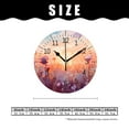 thumbnail image 2 of ATEDEANEI 12" Wall Clock Battery Operated Silent Non Ticking Oil Painting Colorful Spring Rural Landscape Beautiful Art, 2 of 5