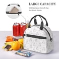 thumbnail image 5 of Naloa Heart Rabbit Print Lunch Bag for Women & Men Insulated Lunch Box or Cooler Lunch Tote Bags for Work, Travel, Outdoor, 5 of 5