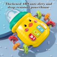 thumbnail image 6 of Sensory Soothing Bottle Rattle with Light and Music Teether Toy Calming Play for Babies Early Learning Developmental Toy Gift(Yellow), 6 of 7