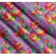 thumbnail image 3 of Soimoi Cotton Poplin Fabric Leaves,Laceleaf & Lupine Floral Print Fabric by The Yard 42 Inch Wide, 3 of 7