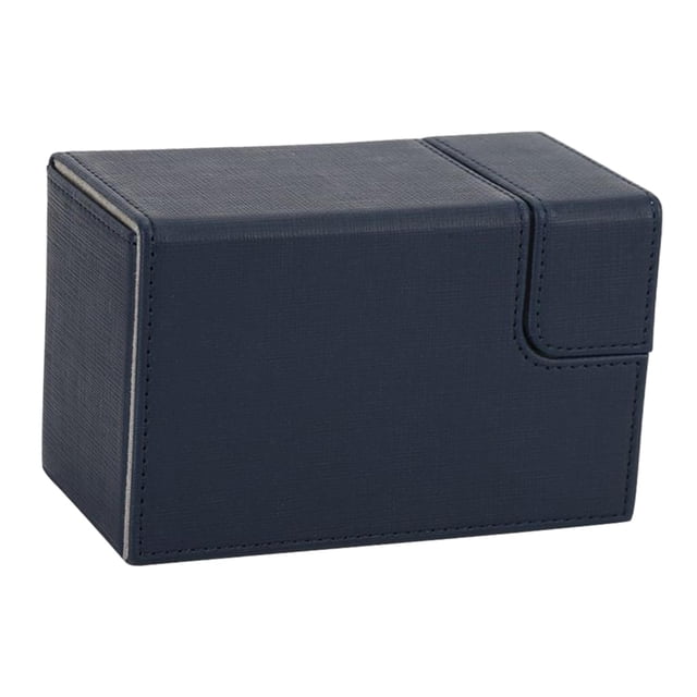 Estuche de cubierta de cuero PU Protector de Cajón doble Colección Tarjetas Azul DYNWAVEMX Estuche de baraja de cartas