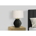 thumbnail image 4 of Lighting, 25"H, Table Lamp, Black Concrete, Ivory / Cream Shade, Contemporary, 4 of 8