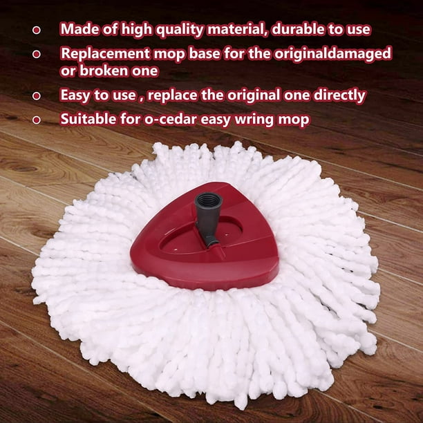 HomeTimes 2 Packs Replacement Spin Mop Base For O-CEDAR EasyWring Spin Mop  Accessory Part Rotating Triangle Mop Head Base 