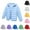 Sky Blue, variant on Girls Quilted Puffer Jacket Casual Cute Long Sleeve Full Zip Hooded Down Coat Loose Lightweight Winter Warm Outwear With Pocket